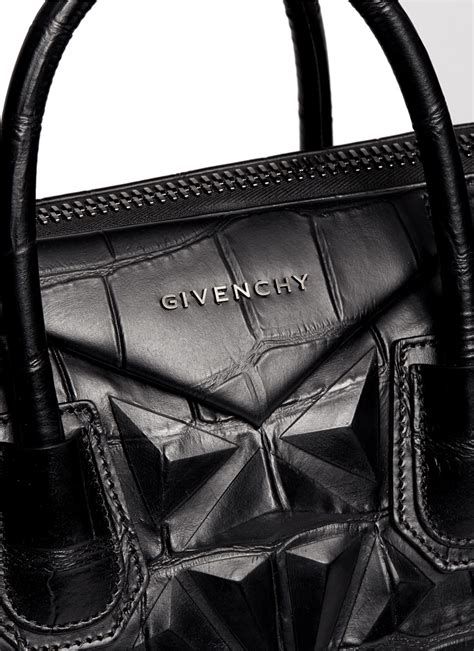 givenchy antigona black croc|givenchy antigona for women.